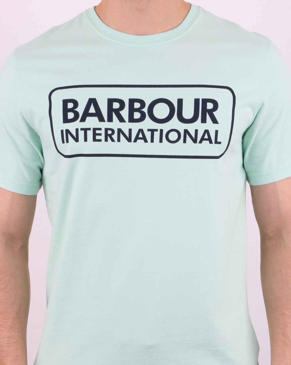 Barbour International Block Logo T-shirt Mint Green