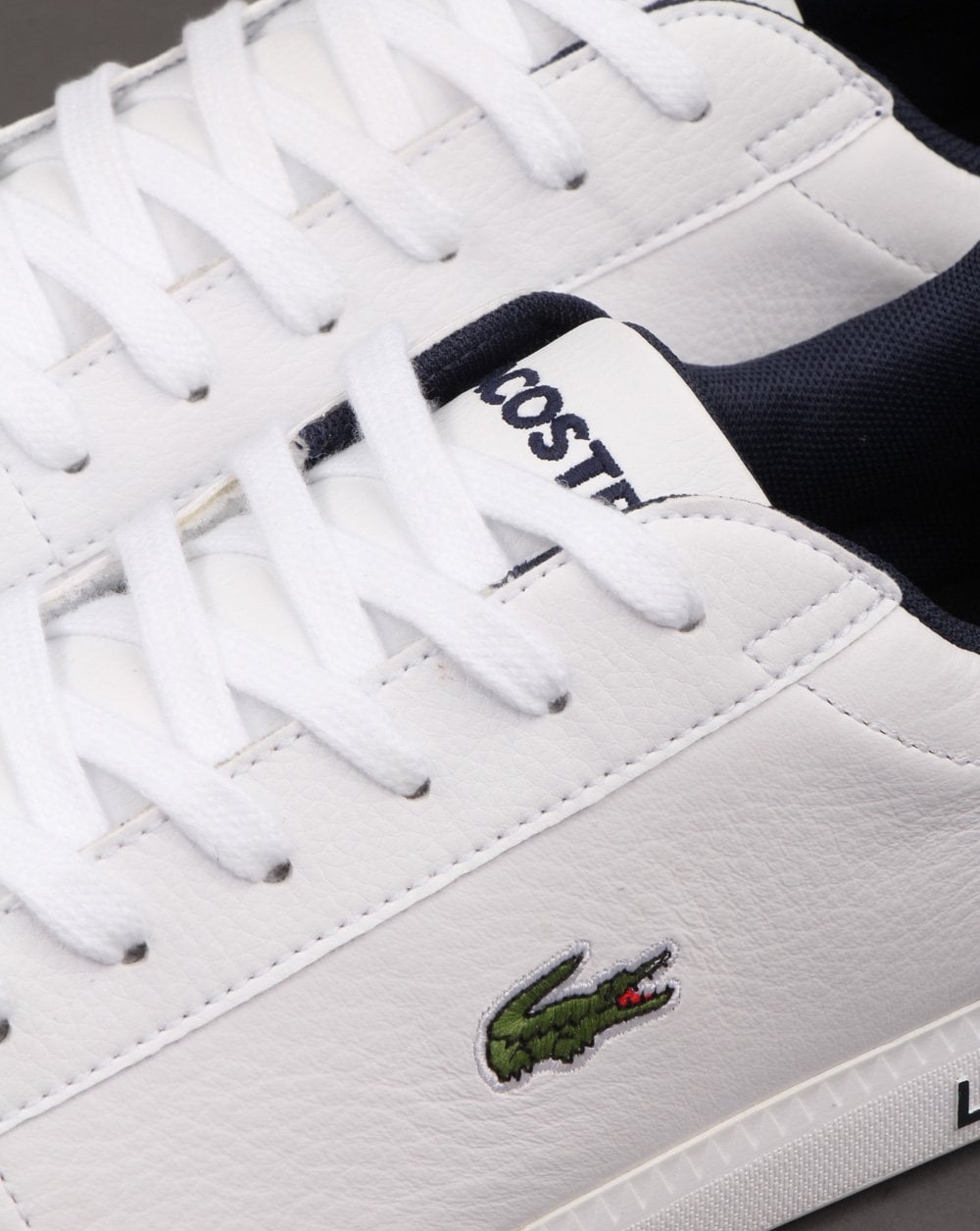 Lacoste Footwear Graduate LCR3 Trainer White/Dark Blue
