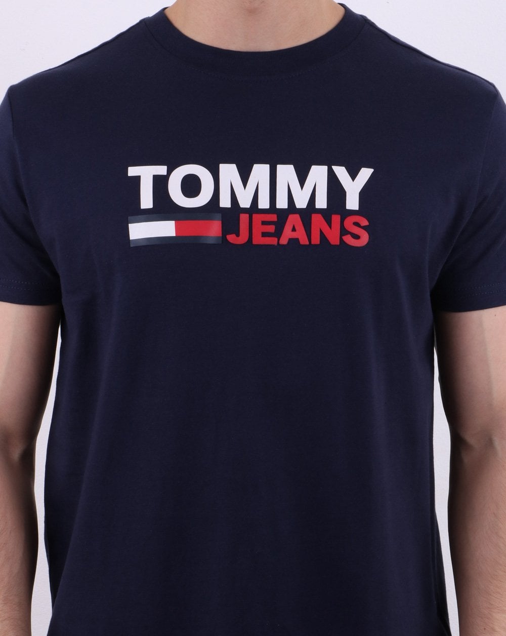 Tommy Hilfiger Corp Logo T-shirt Navy