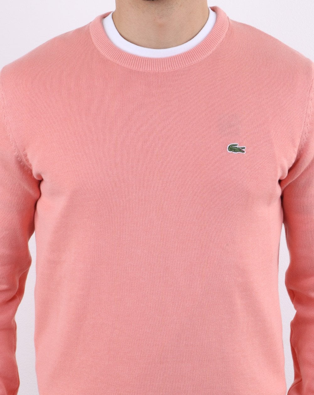 Lacoste Crew Neck Jumper Pink