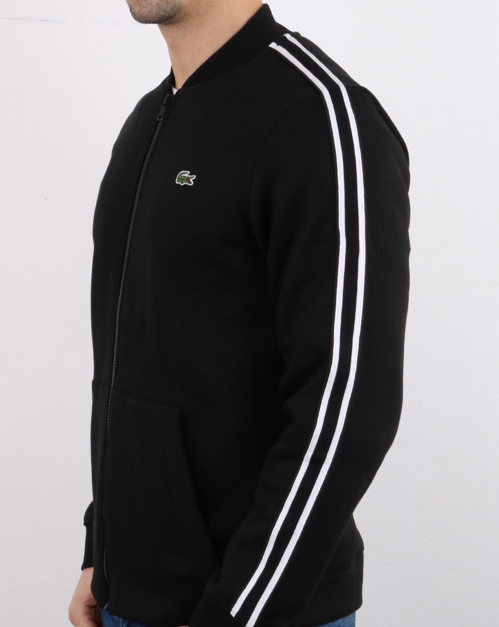Lacoste Track Top Black/White