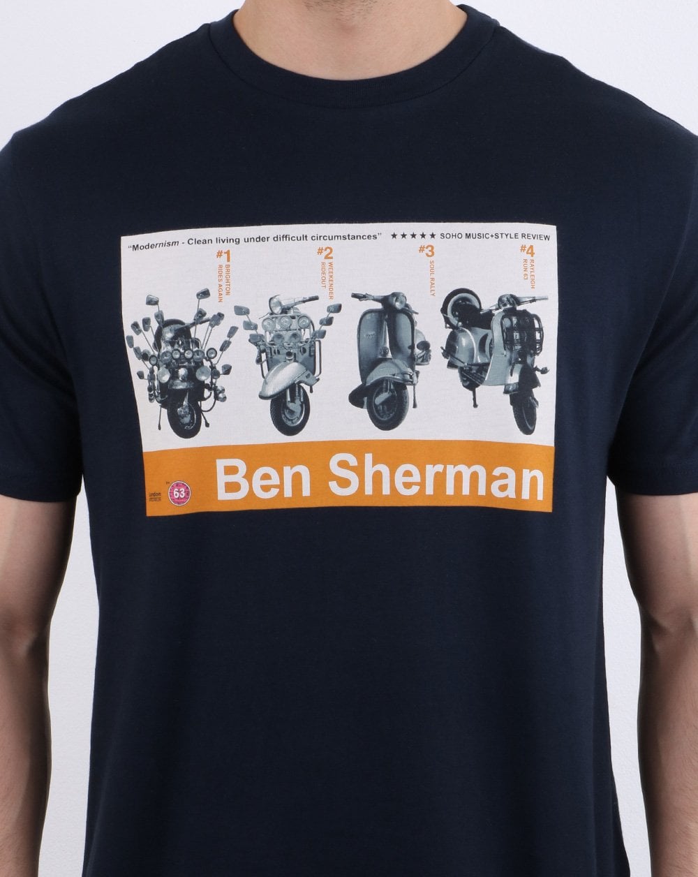 Ben Sherman Renton T-shirt Navy