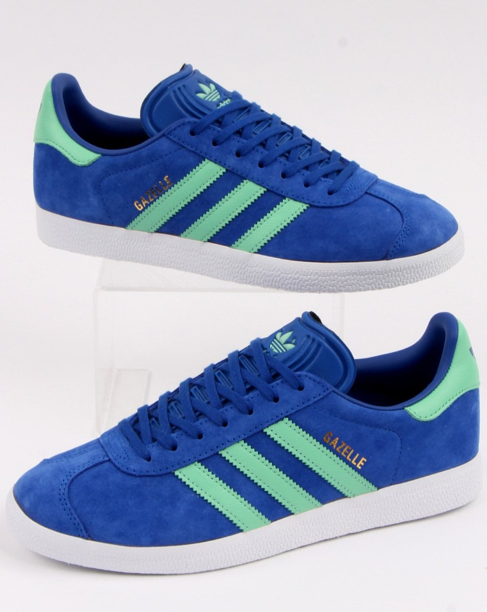 Adidas Gazelle Trainers Royal Blue/Green – 80's Casual Classics