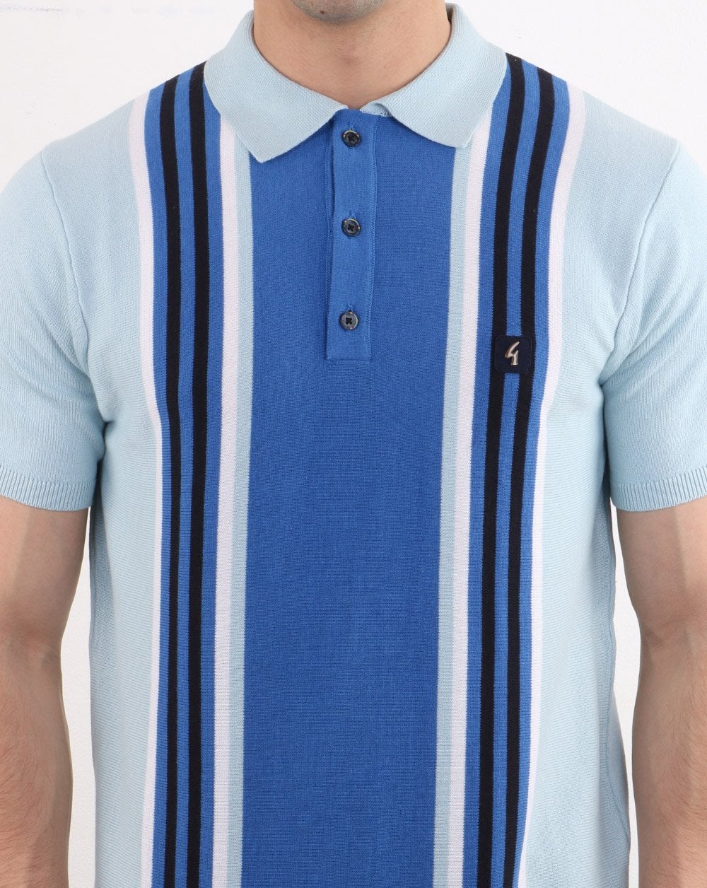 Gabicci Vintage Casbah Polo Shirt Sky Blue