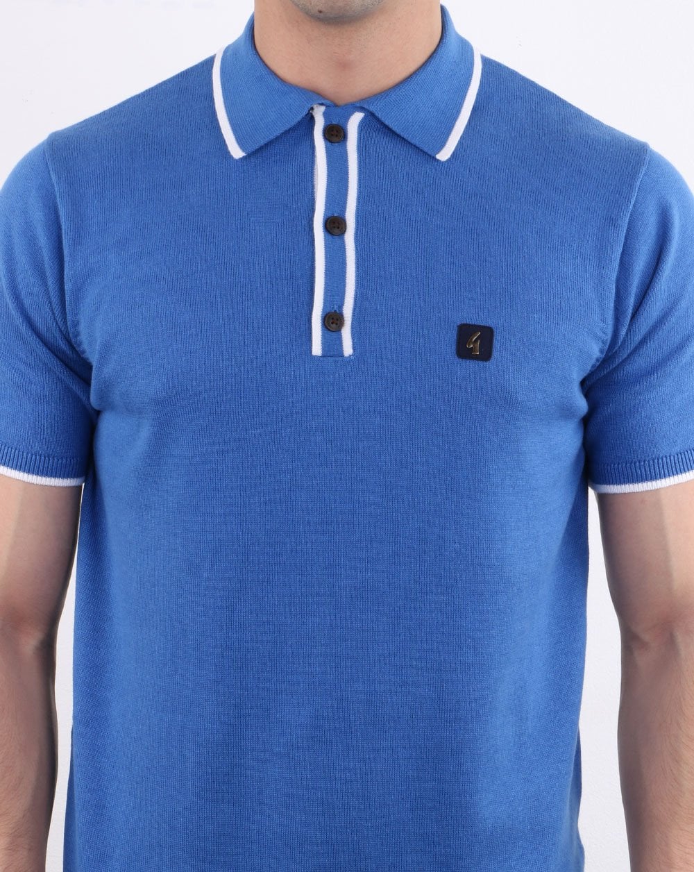 Gabicci Vintage Linekar Polo Shirt Blue