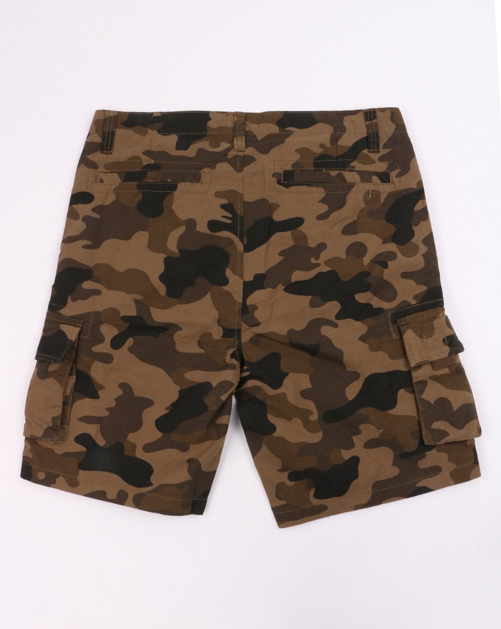 Weekend Offender Camo Cargo Shorts Khaki