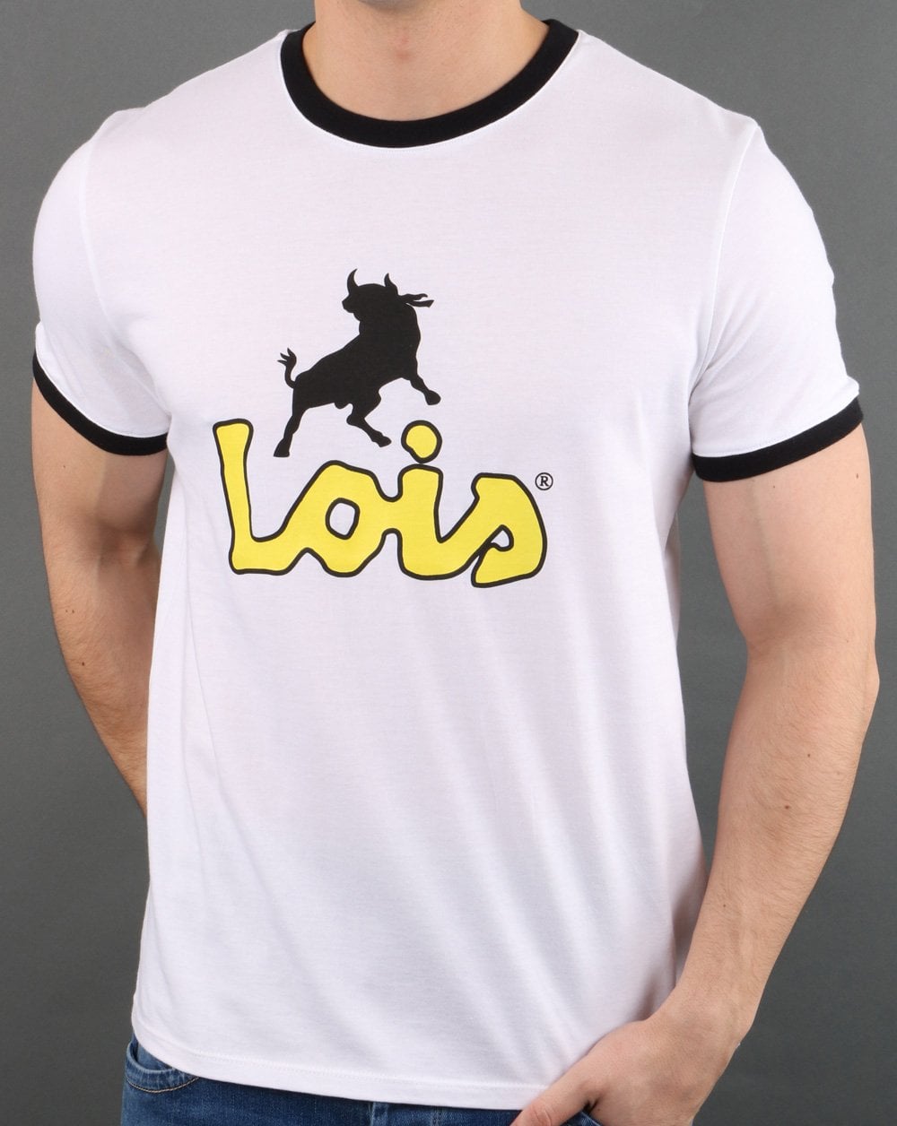 Lois Ringer T-shirt White/Yellow