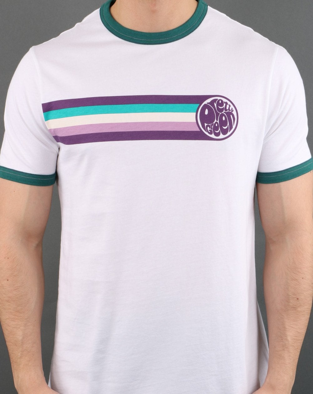 Pretty Green Timor Ringer Tee White