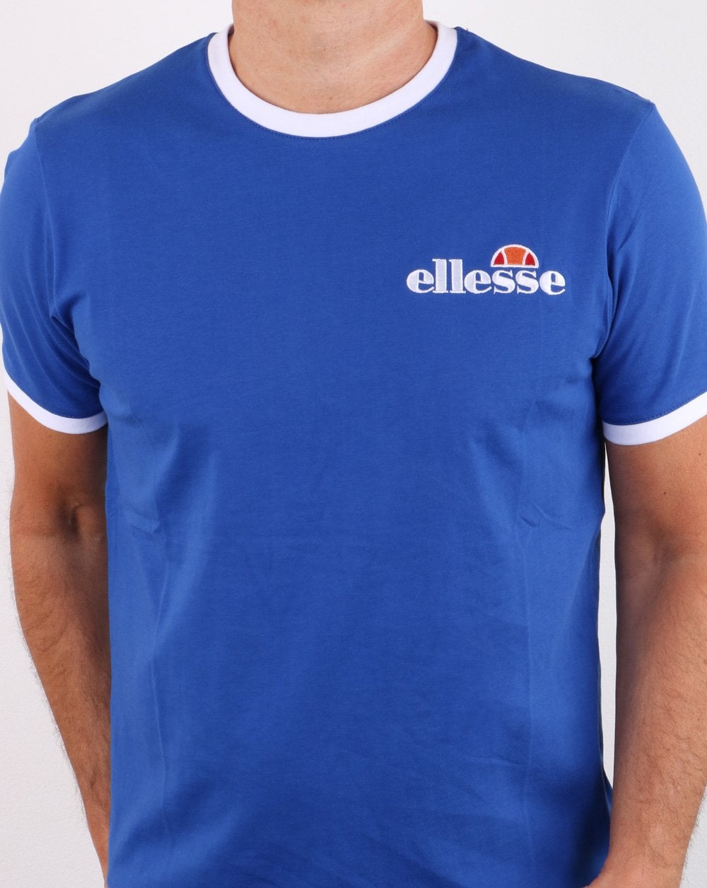 Ellesse Ringer T Shirt Blue