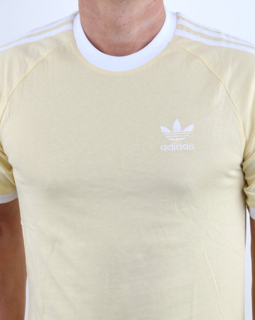 Adidas Originals 3 Stripes T Shirt Easy Yellow