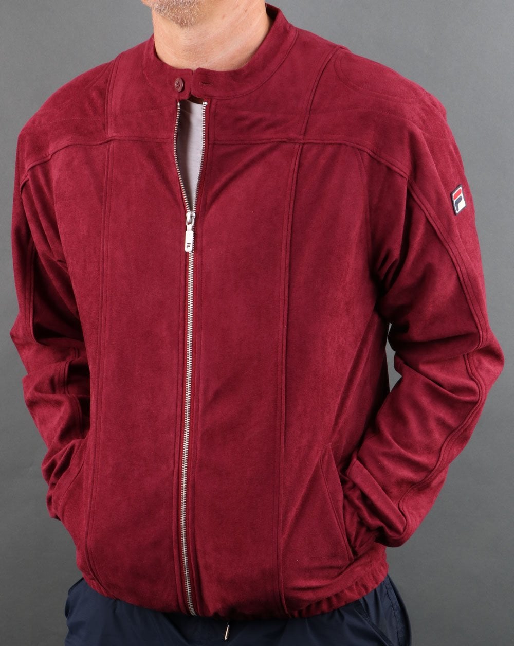 Fila Vintage Terrinda Mk3 Track Top Deep Burgundy