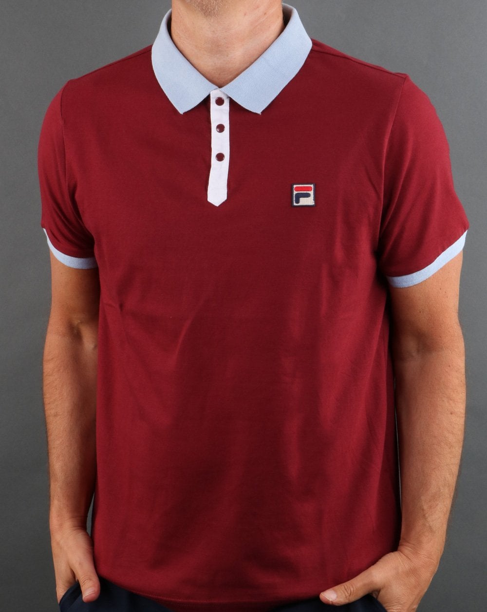 Fila Vintage Panatta Polo Shirt Claret