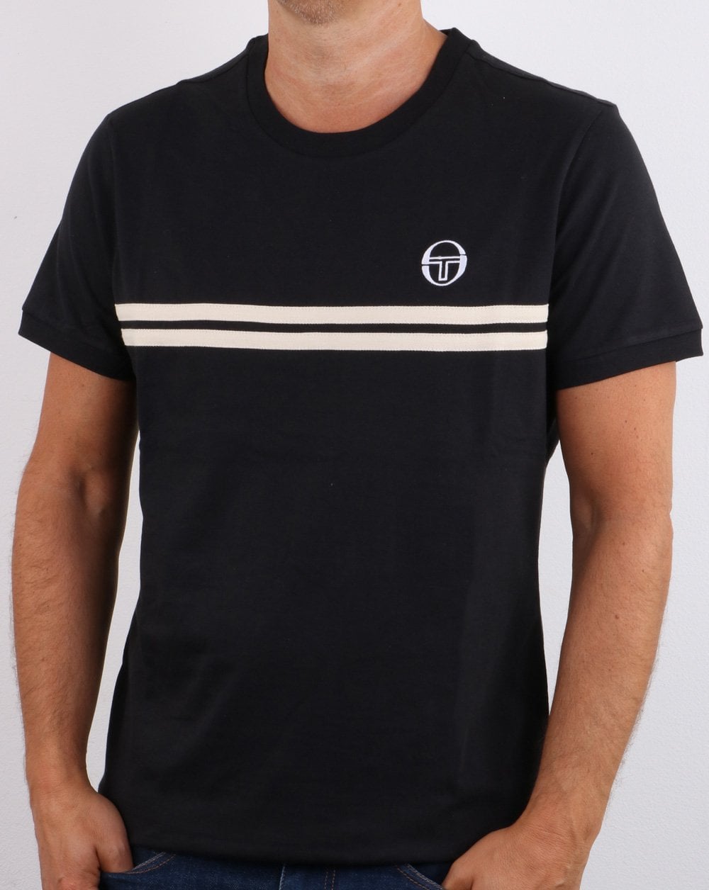 Sergio Tacchini Supermac T-shirt Black/Ecru