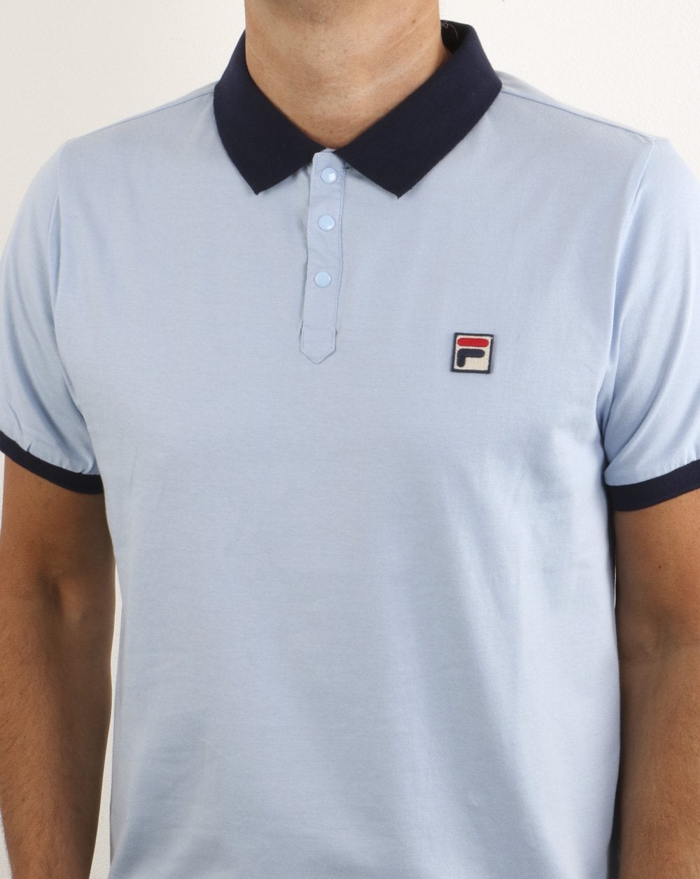 Fila Vintage Panatta Polo Shirt Sky Blue