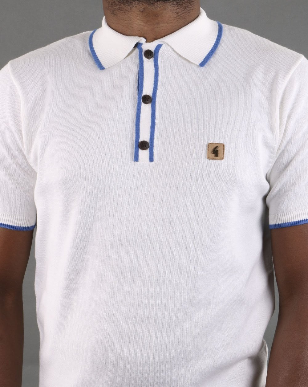 Gabicci Vintage Linekar Polo Shirt White
