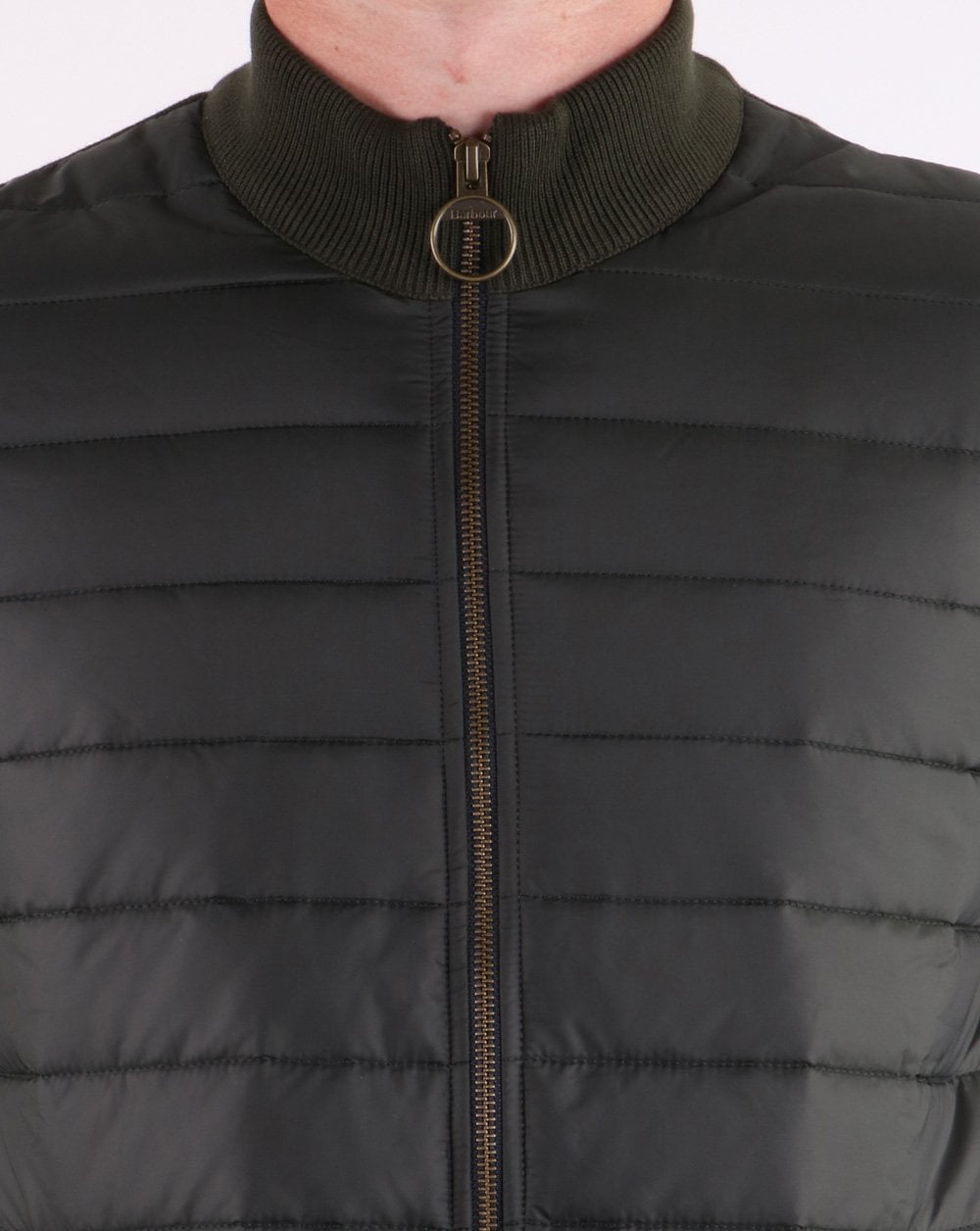 Barbour Zip Through Jacket Forest Green
