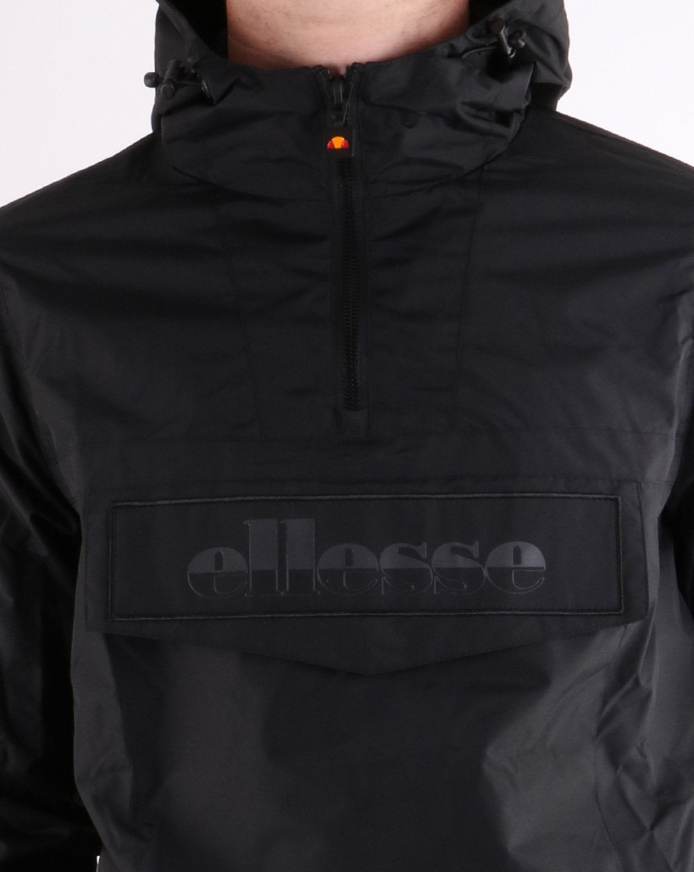 Ellesse Quarter Zip Tonal Jacket Black