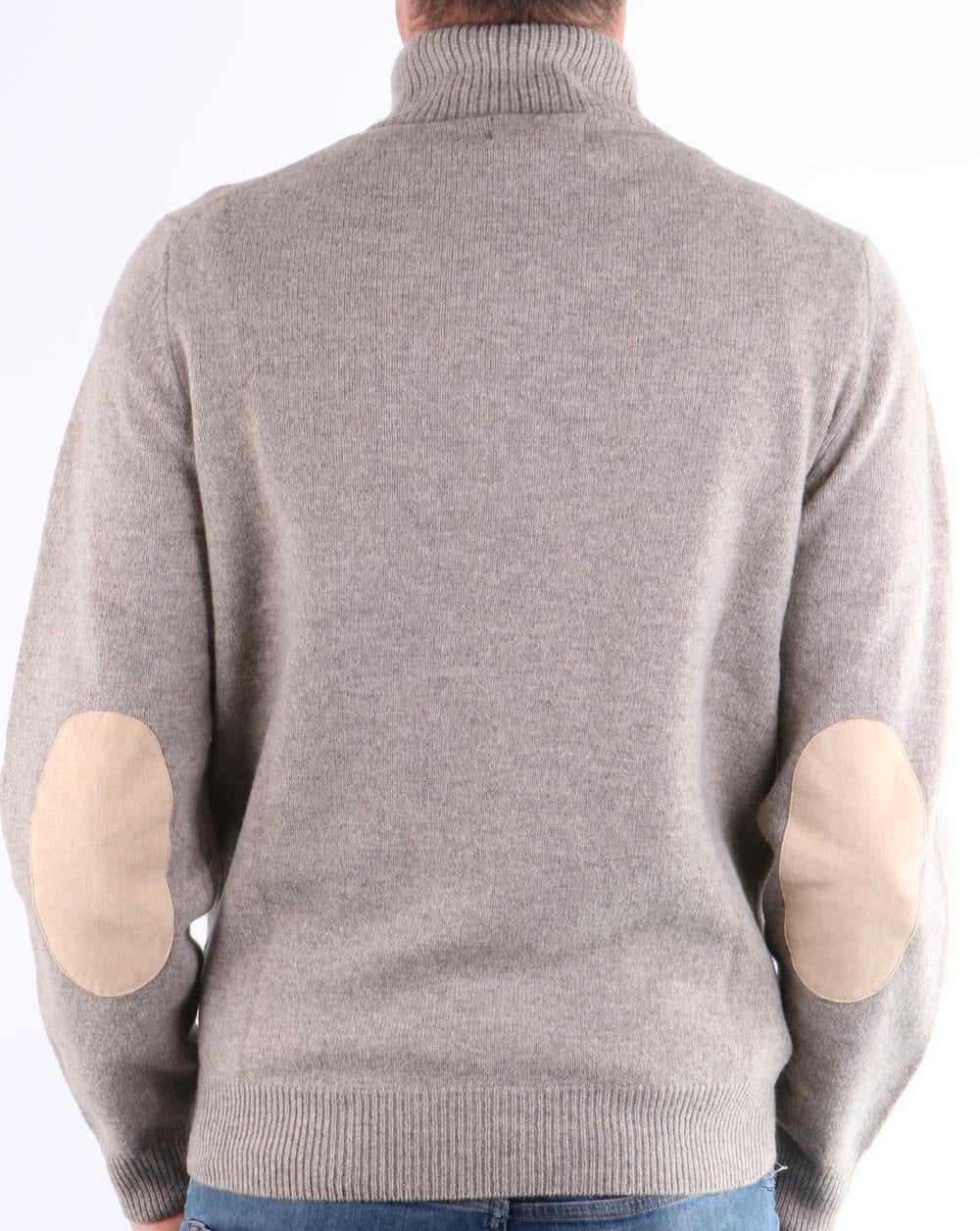 Barbour Patch Half Zip Jumper Dark Stone