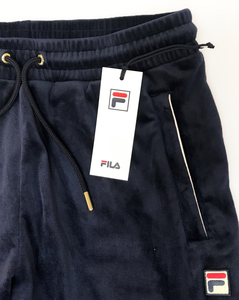 Fila Vintage Velour Track Pants Navy