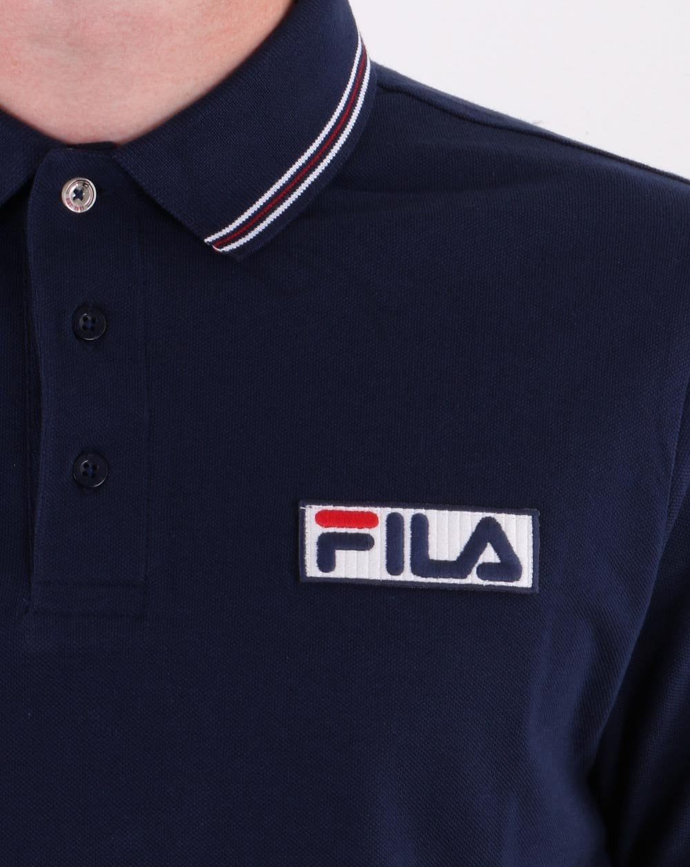 Fila Vintage Connell Polo Shirt Navy
