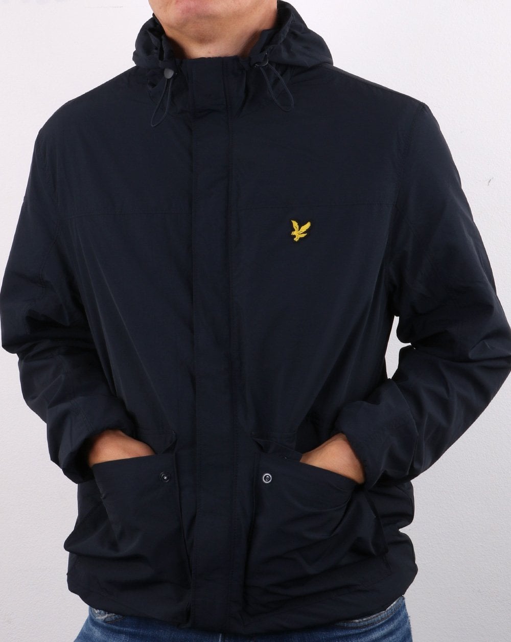 Lyle And Scott Hooded Pocket Jacket Navy