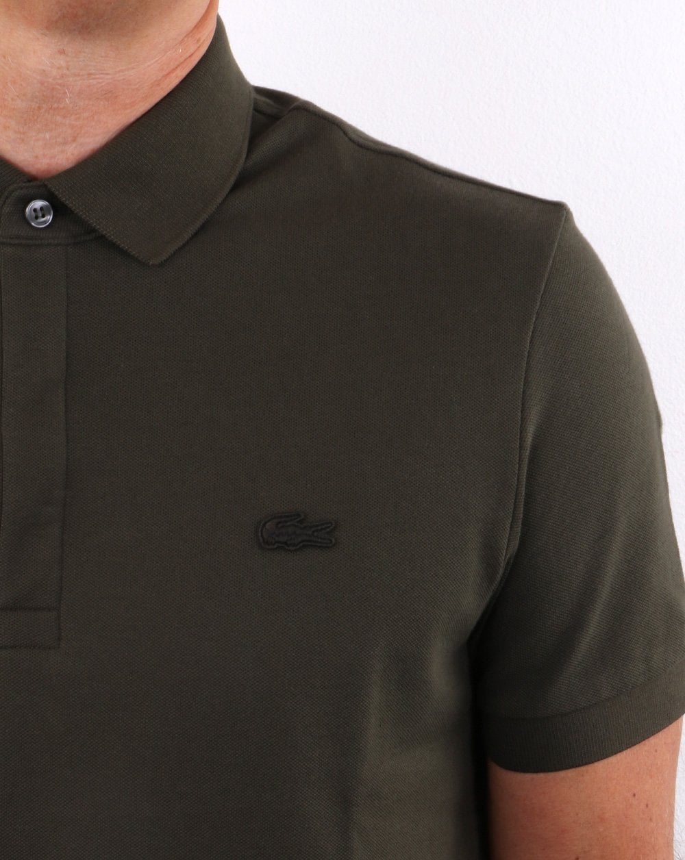 Lacoste Tonal Polo Shirt Khaki Green