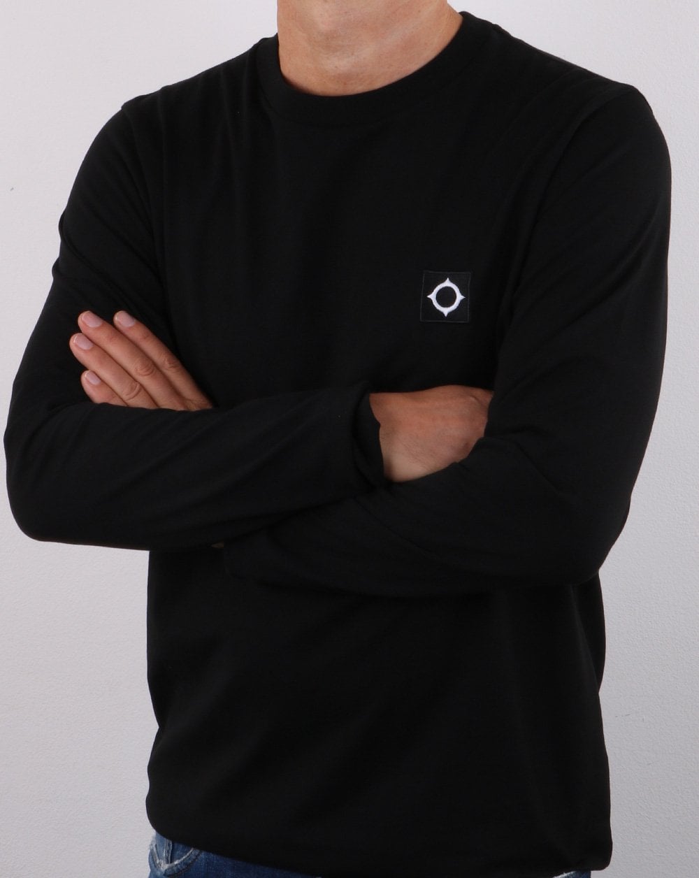 Ma.strum Long Sleeve Icon T Shirt Jet Black