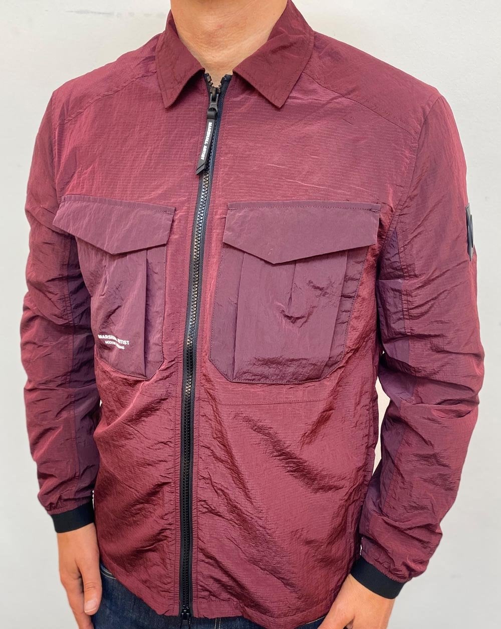 Marshall Artist Acier Overshirt Burgundy