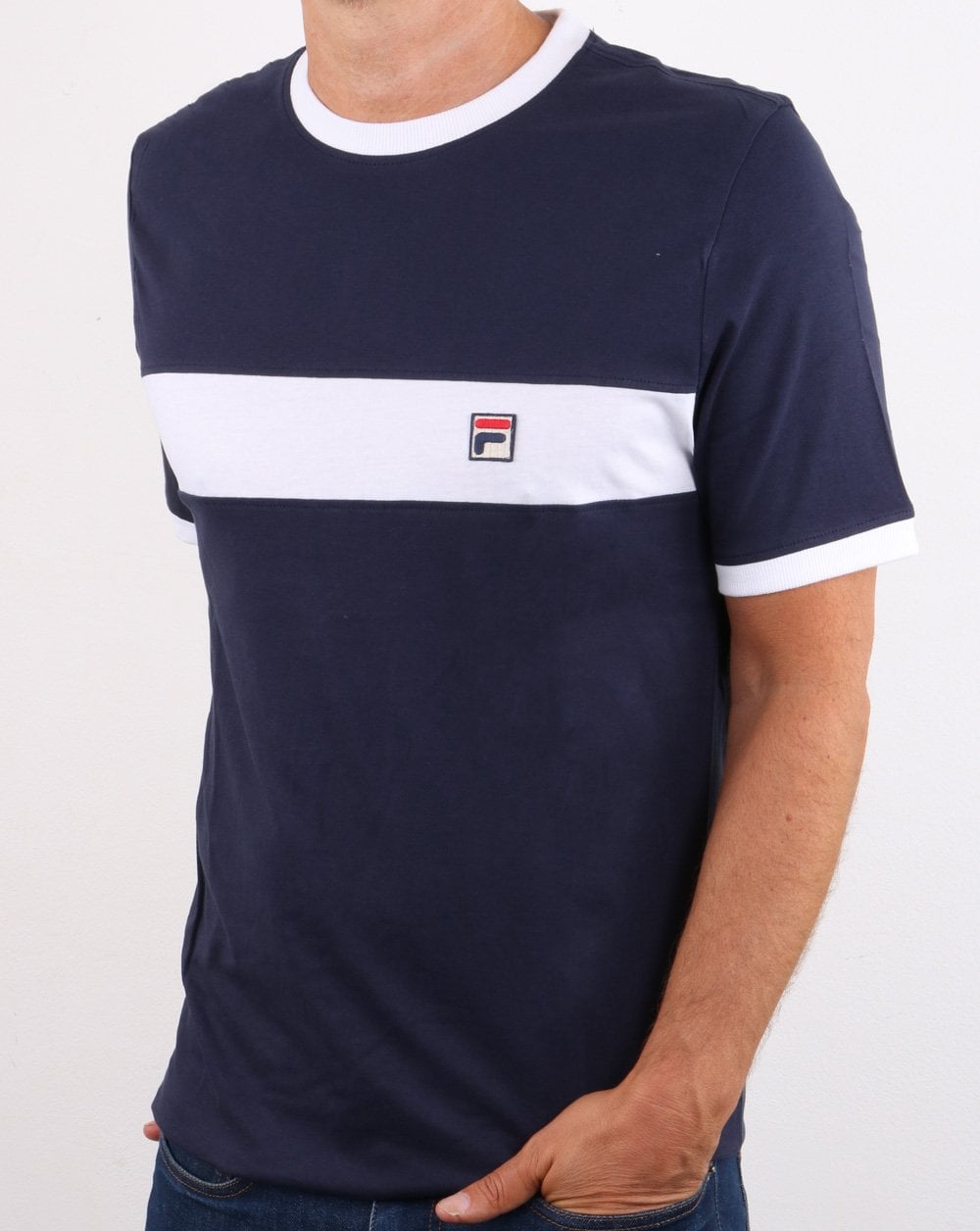 Fila Vintage Joshua T Shirt Navy