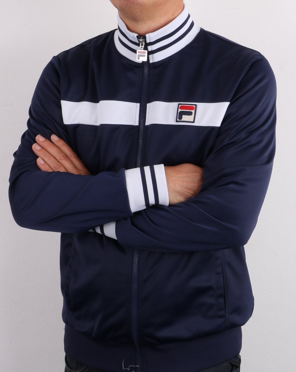 Fila Vintage Clint Track Top Navy