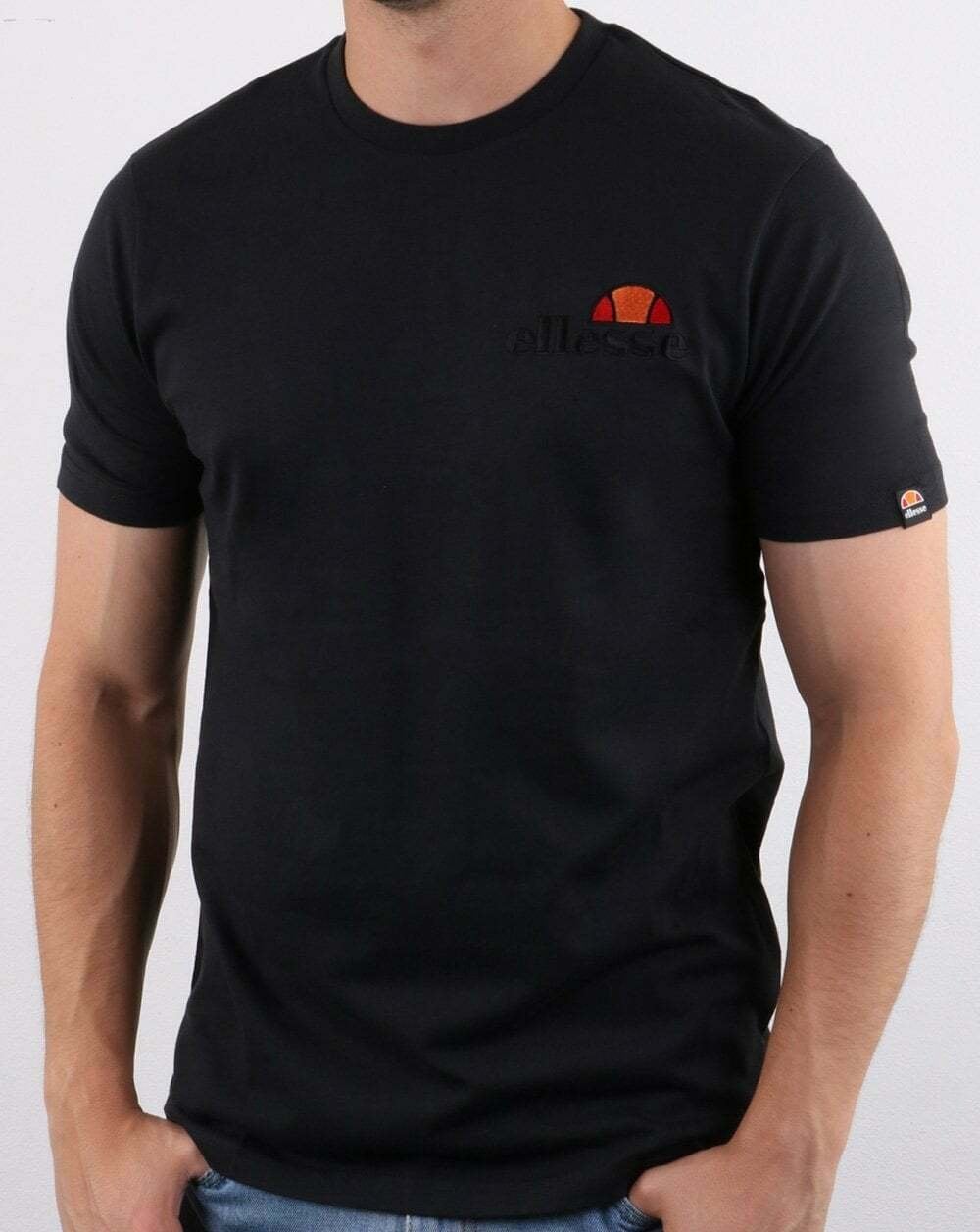 Ellesse Voodoo T Shirt Black Tonal Logo