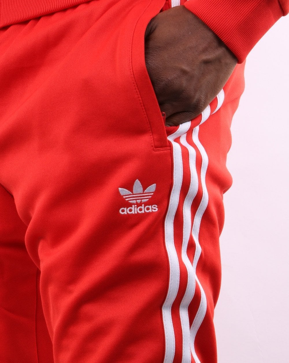 Adidas Originals Superstar Track Pants Scarlet Red