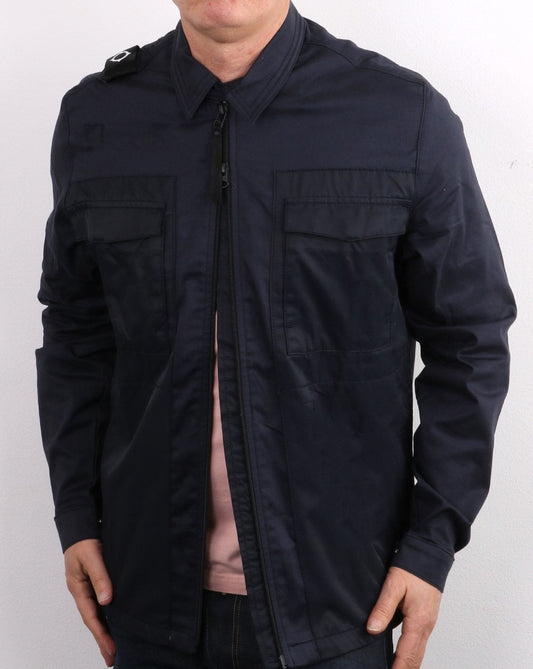 Ma.Strum Ma.strum Zip Through Overshirt Navy