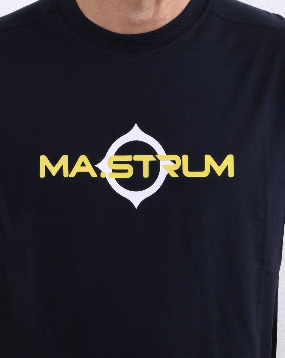 Ma.strum Logo Print T-shirt Ink Navy
