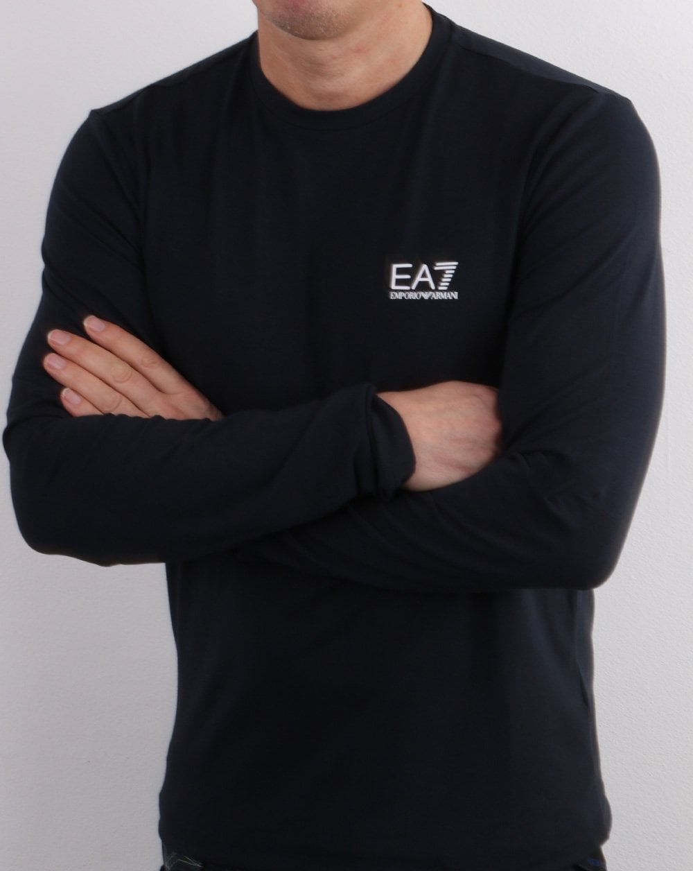 Emporio Armani EA7 Long Sleeve T Shirt Navy