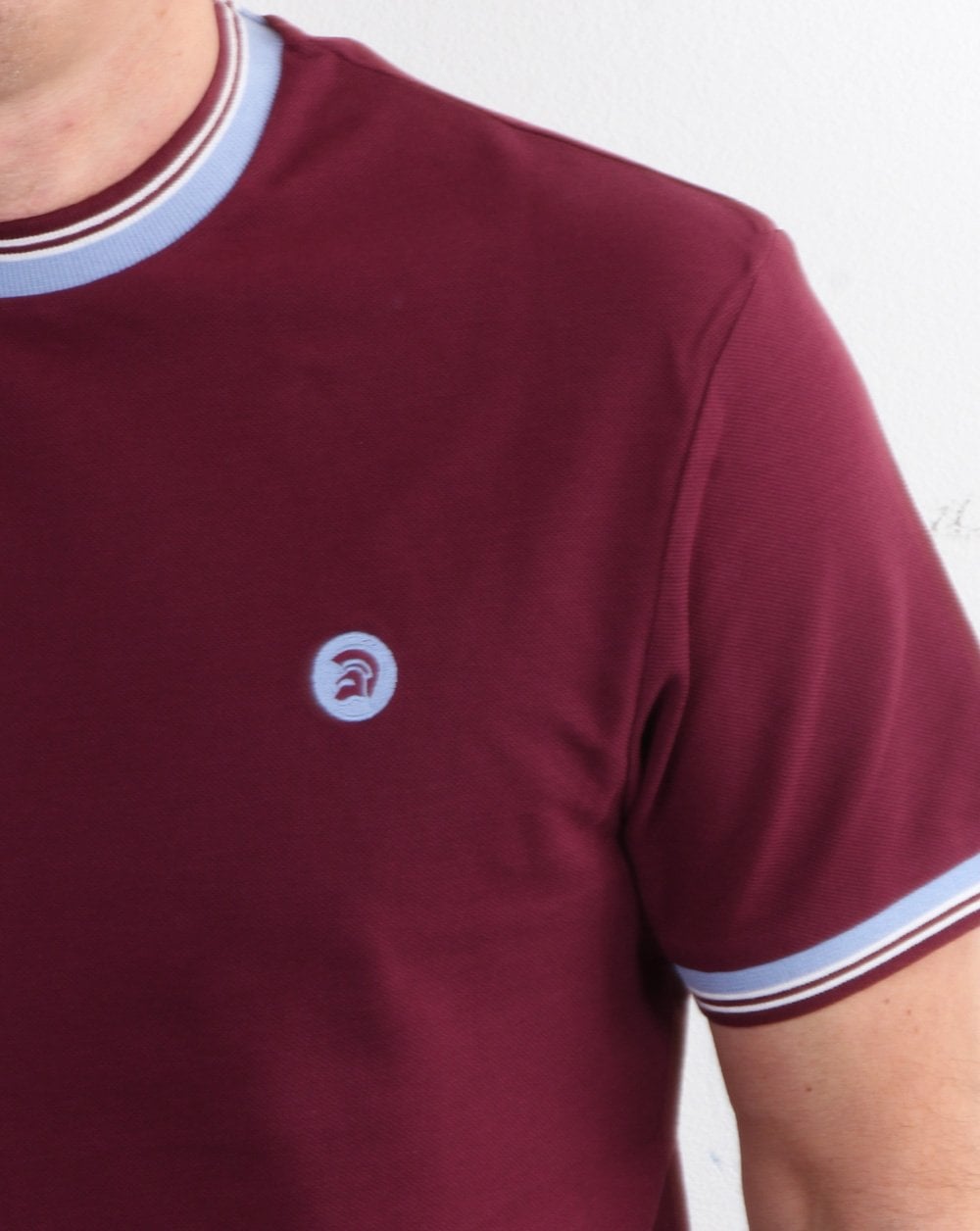 Trojan Tipped Pique T-shirt Port