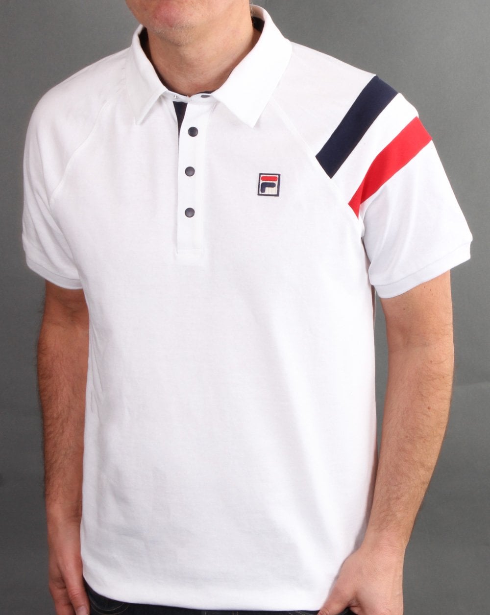 Fila Vintage MK2 Polo Shirt White