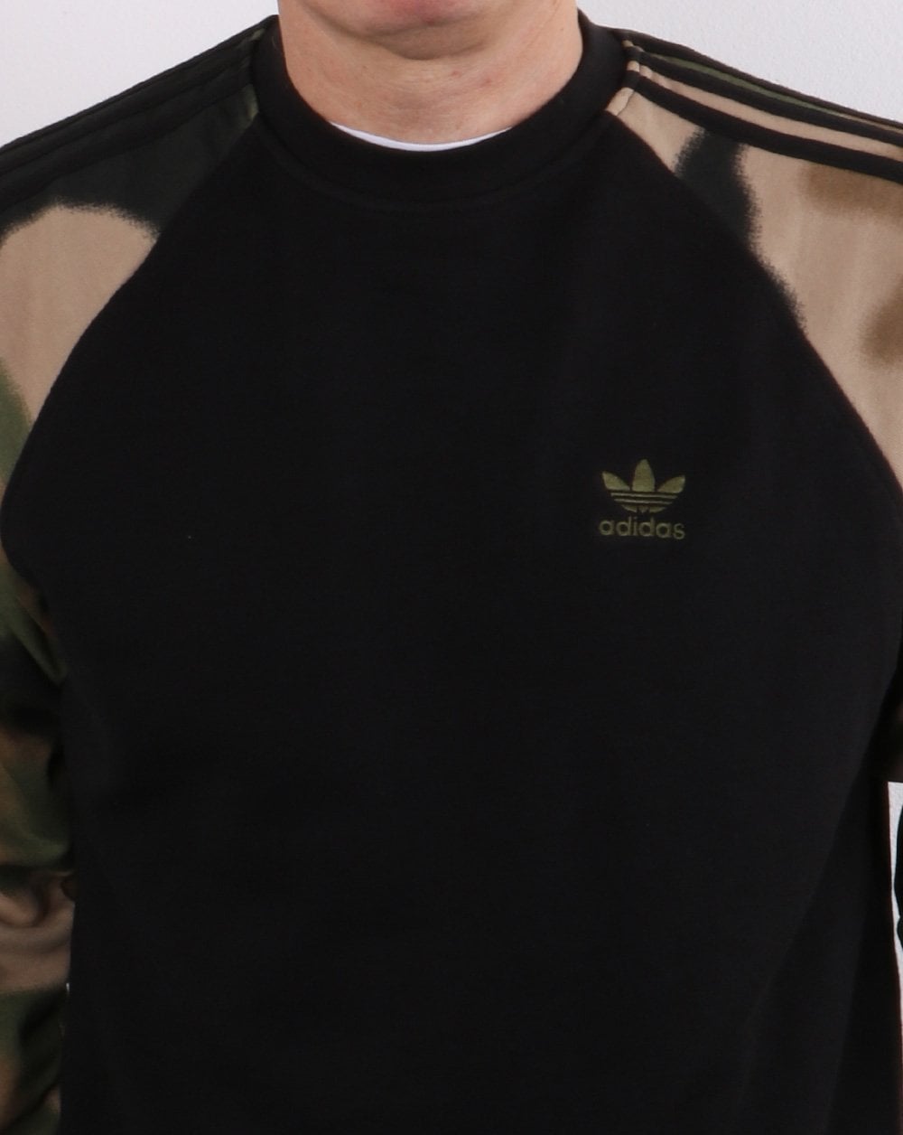 Adidas Originals Camo Crew Sweat Black