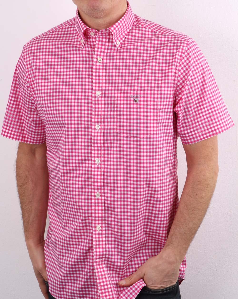 Gant Gingham Shirt Caberet Pink