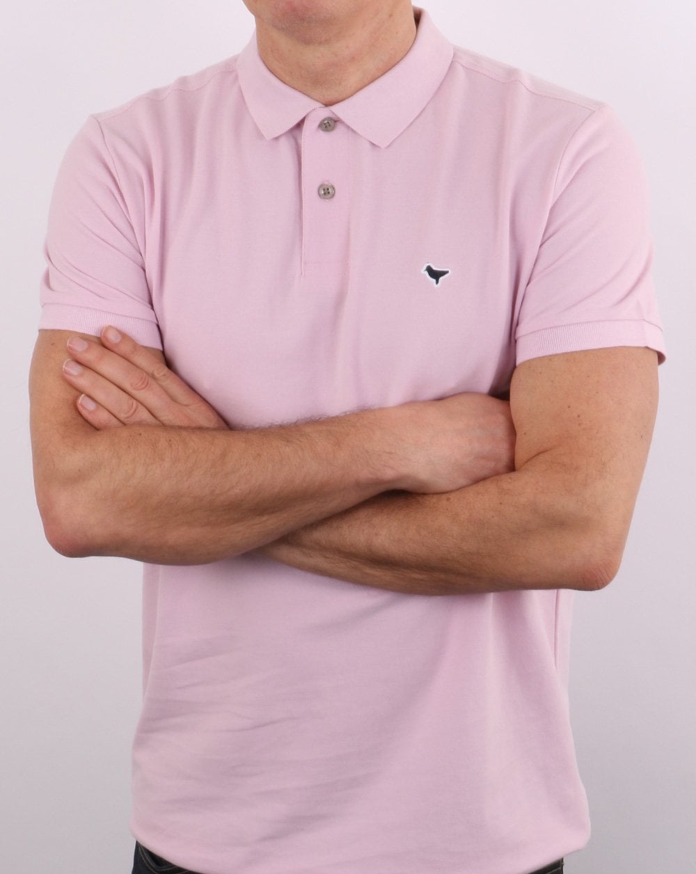 Weekend Offender Dove Polo Shirt Soft Pink