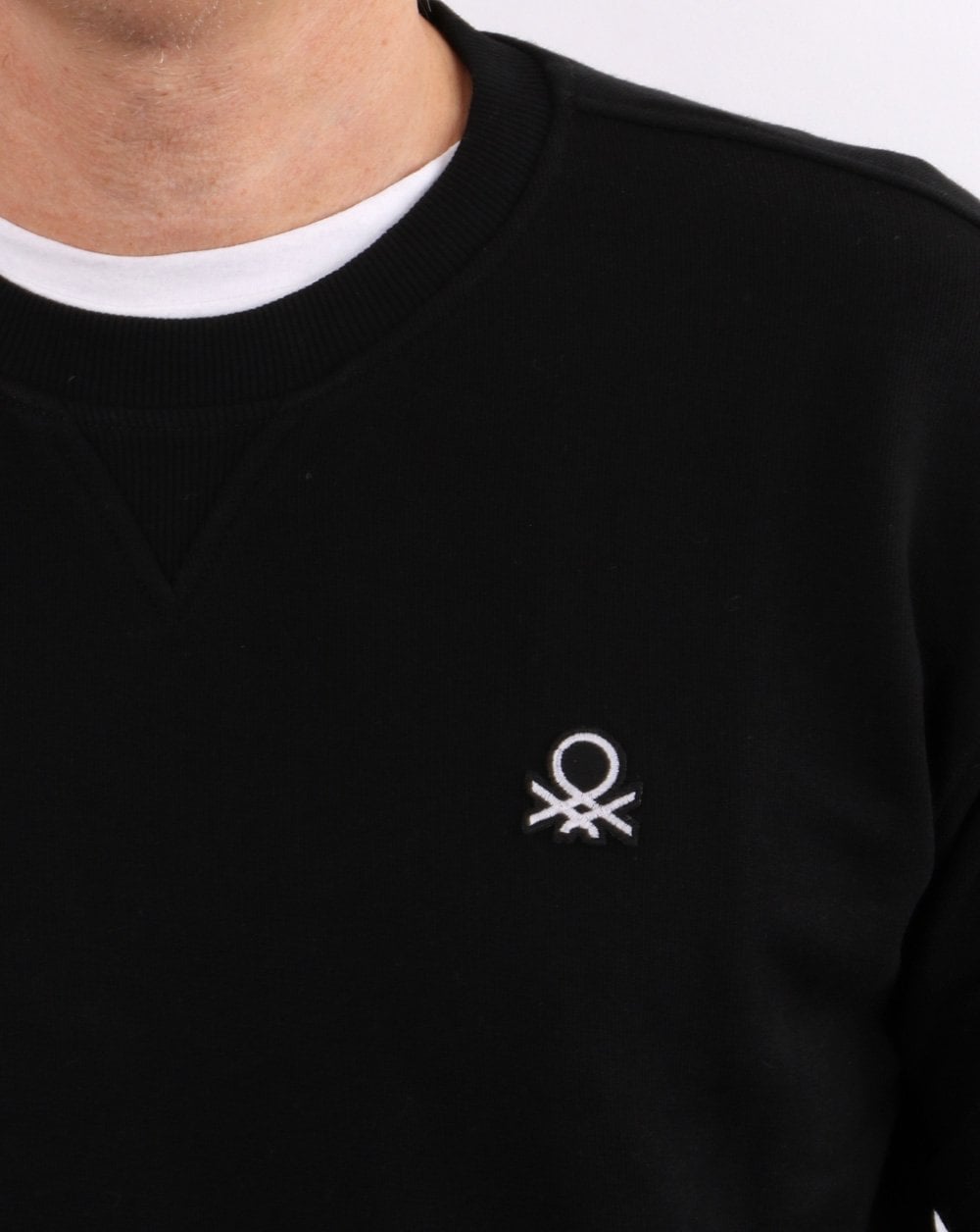 Benetton Logo Sweatshirt Black