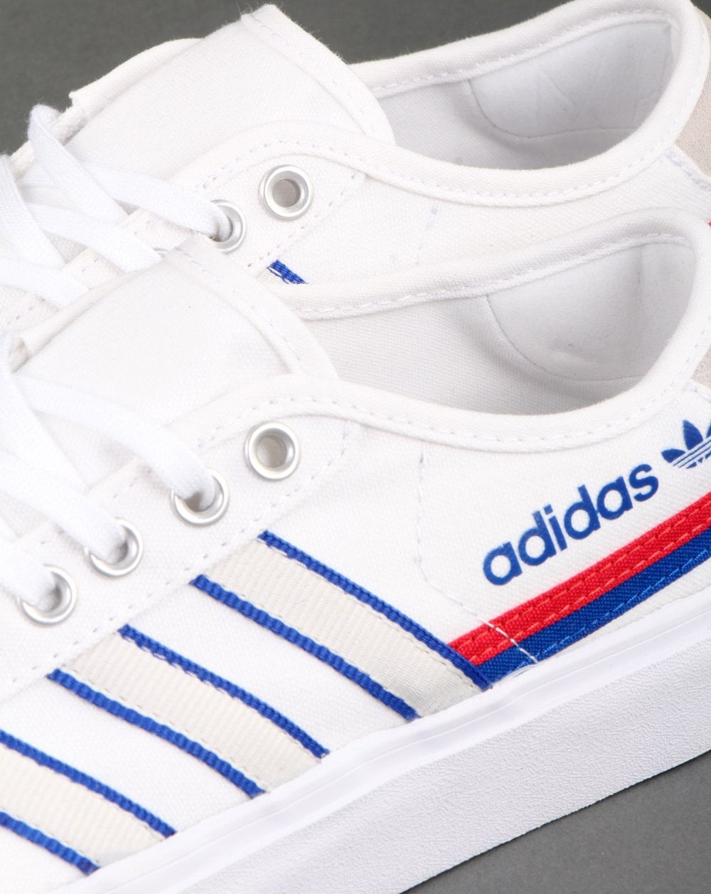 Adidas Delpala Trainers White/Scarlet/Royal