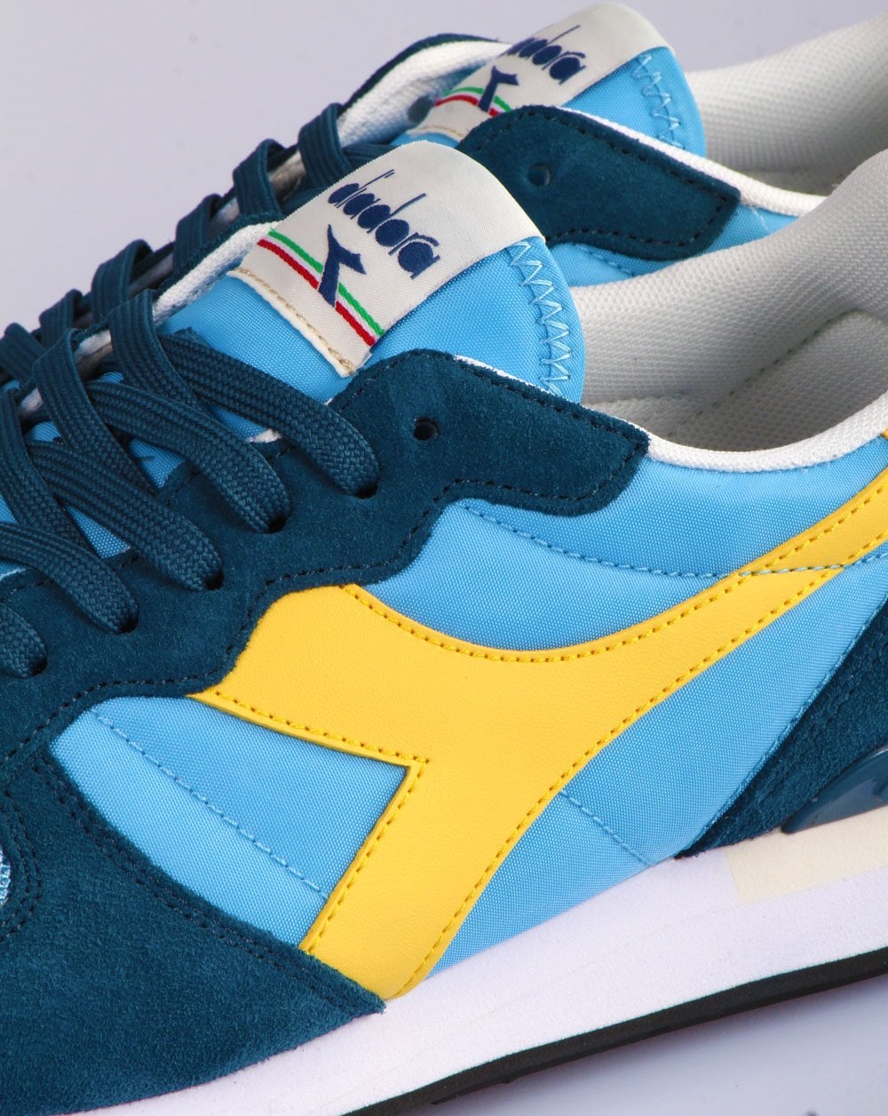 Diadora Camaro Trainers China Blue/Yellow