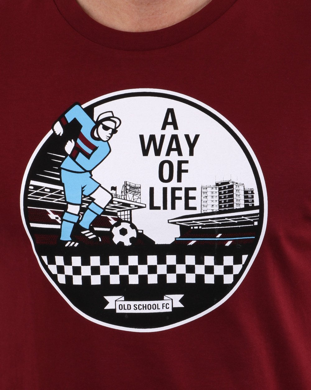 A Way Of Life T-shirt Burgundy