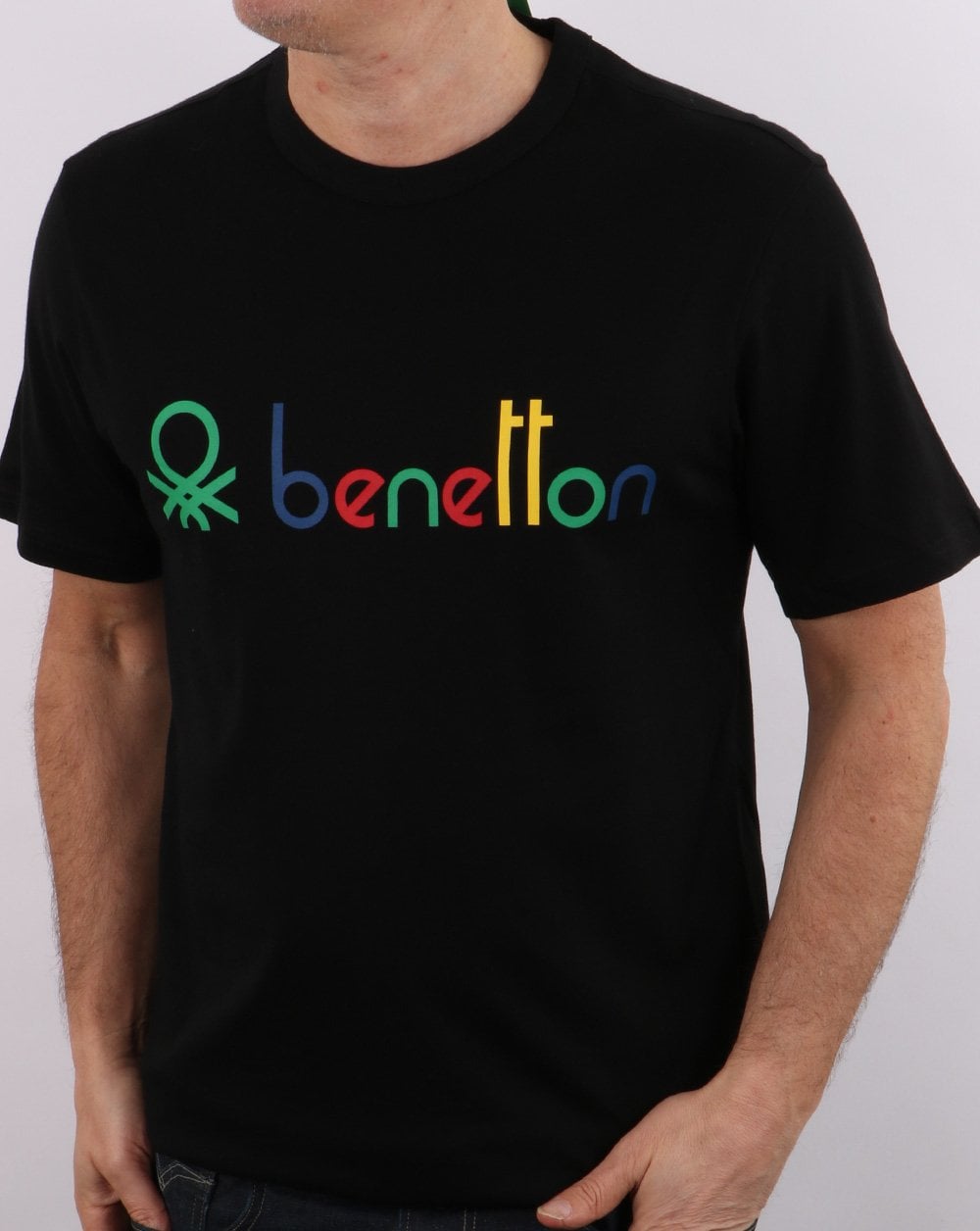 Benetton Classic Logo T-shirt Black
