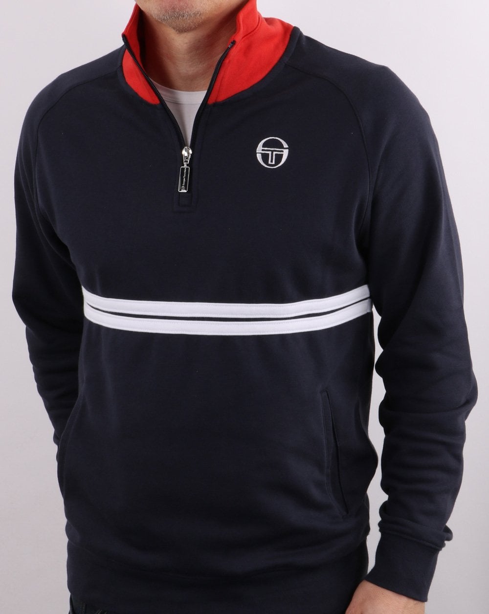 Sergio Tacchini Dallas 1/4 Zip Track Top Navy