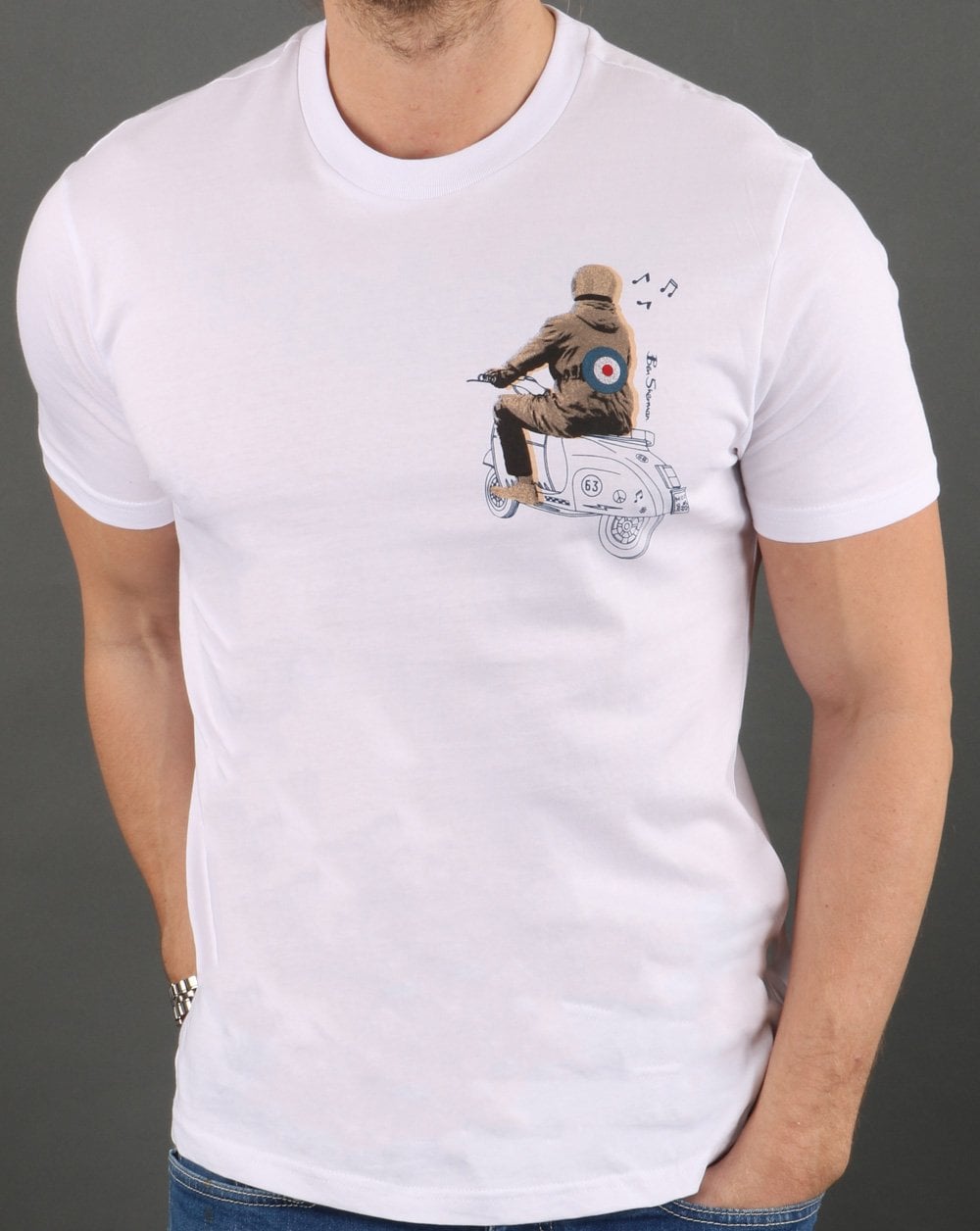 Ben Sherman Mod T-shirt White