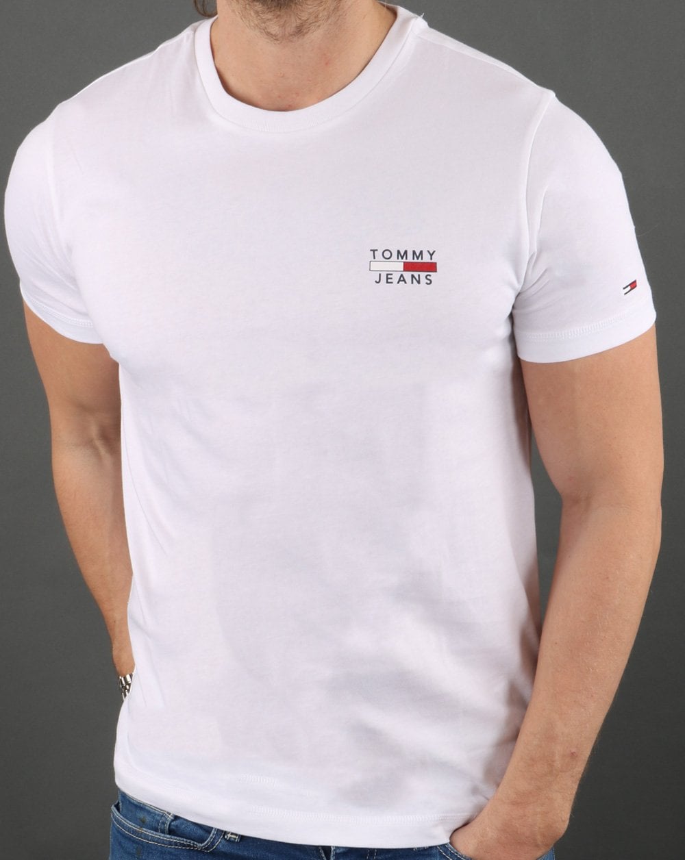 Tommy Jeans Chest Logo T-shirt White
