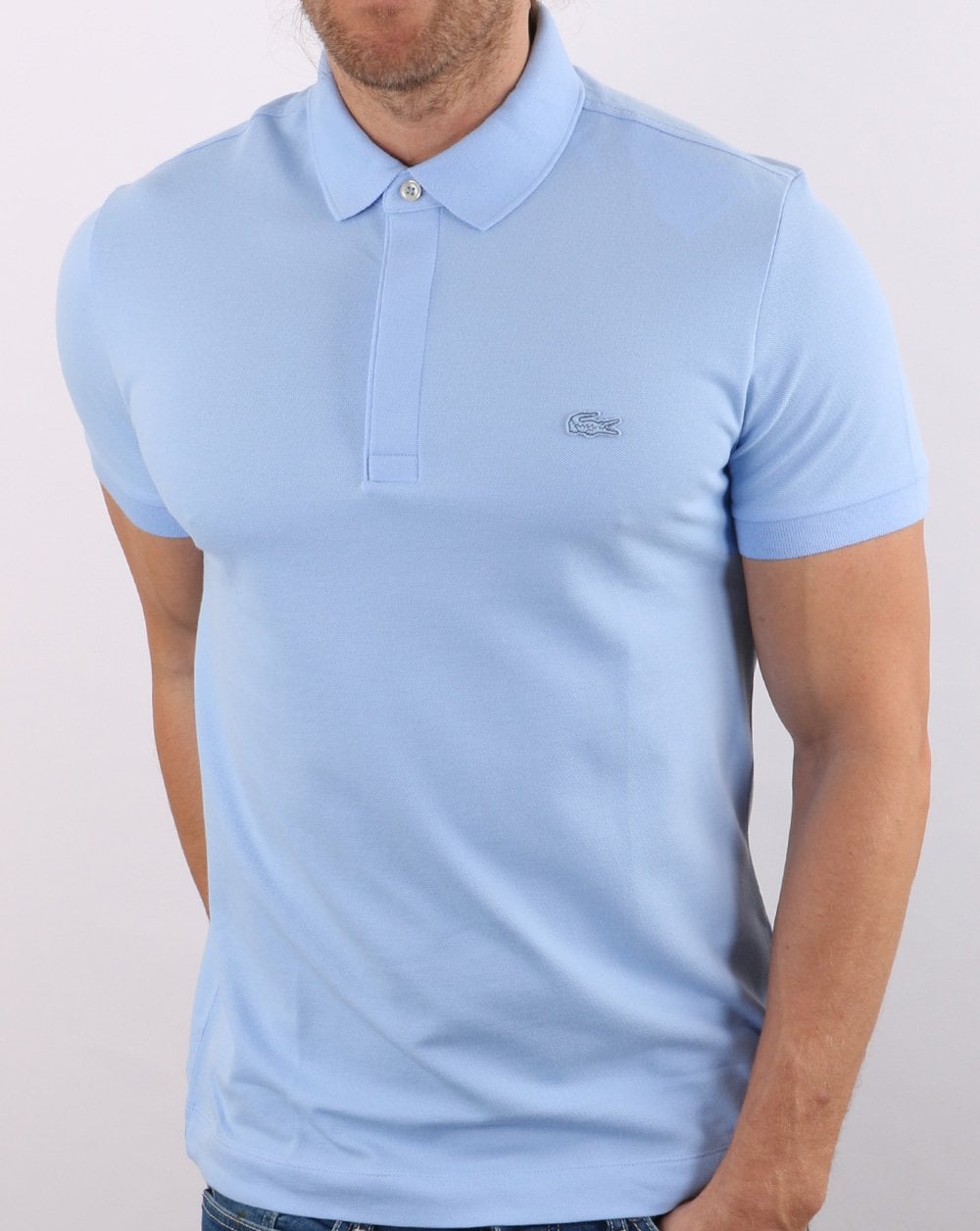 Lacoste Tonal Polo Shirt Sky Blue