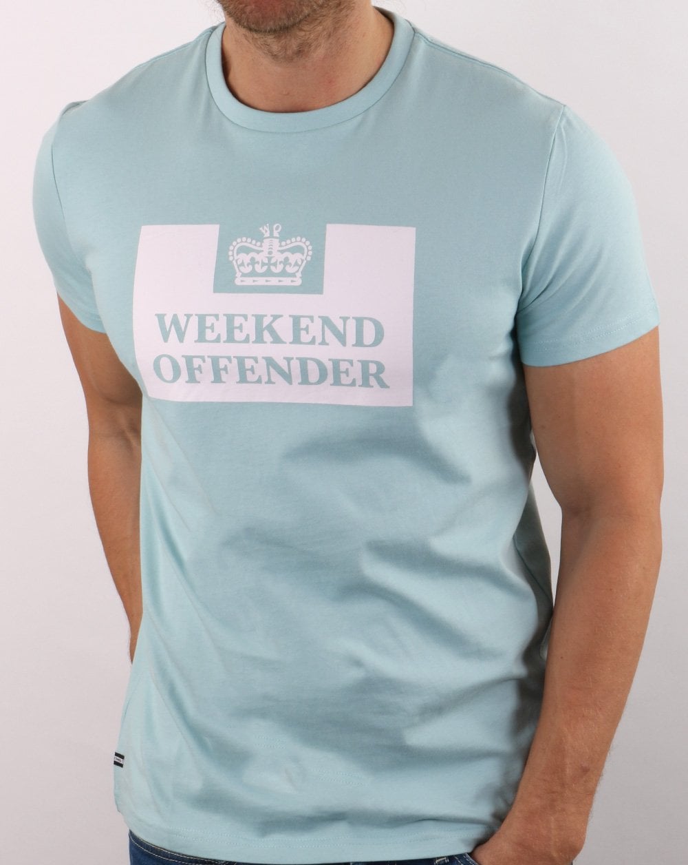 Weekend Offender Prison T-shirt Cloud Blue